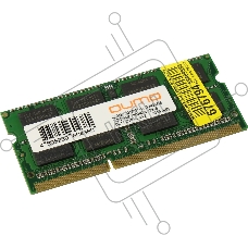 Оперативная память SO-DIMM DDR-III 2GB QUMO 1600MHz PC-12800 128Mx8 CL11 1,35V 204P Retail (QUM3S-2G1600T11L)