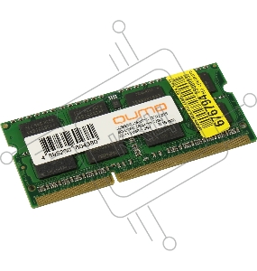 Оперативная память SO-DIMM DDR-III 2GB QUMO 1600MHz PC-12800 128Mx8 CL11 1,35V 204P Retail (QUM3S-2G1600T11L)