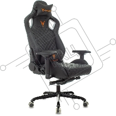 Кресло игровое Knight TITAN черный ромбик эко.кожа с подголов. крестовина металл
