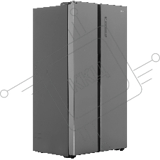 Холодильник Haier HRF-600DM7ERU серебристый двухкамерный 388/210л морозилка сбоку, No Frost, Side by Side