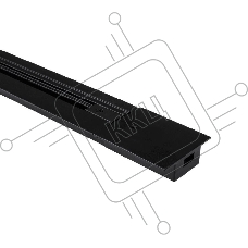Шинопровод встраиваемый G-1-1-TR-I-IP20-B  1-фазный  1м черный
