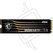 Накопитель SSD MSI SPATIUM M480 PRO, 1000GB, M.2 2280, PCIe 4.0 x4, NVMe, R/W 7400/6000
