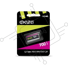 Аккумулятор 16340 3.7В Li-Ion 700мА.ч без платы защиты BL-1 ФАZА 5039087