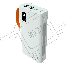 Портативный аккумулятор More choice (4620202550583) PB22-30 с кабелем 2USB 2.1A - 30000mAh белый Портативный аккумулятор More choice (4620202550583) PB22-30 с кабелем 2USB 2.1A - 30000mAh белый