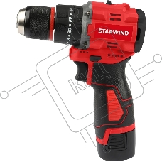 Дрель-шуруповерт аккумуляторная Starwind CDBT16-2.0/2hs1 16Вт аккум. патрон:быстрозажимной