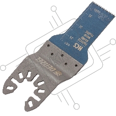 Насадка для МФИ Denzel режущая пазовая прямая, HCS, по дереву, 20 х 1,4 мм, мелкий зуб