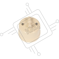 Выключатель 1-кл Лизетта Пластик Песочное золото