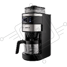 Кофеварка капельная Maunfeld MF-731BK черный, исп. кофе - зерновой/молотый, 0.83 л, 820 Вт.