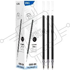 Стержень для гелевых ручек Deli EG89-BK 0.5мм черный блистер