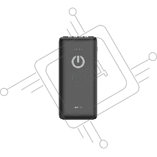 Мобильный аккумулятор Powerbank Perfeo ABSOLUTE 10000mah In Micro usb,USB /Out USB,Micro usb,Type-C,Lightning, 2.1А/ Black (PF_B4878)