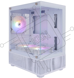 Корпус 1STPLAYER MIKU Mi2-A White / mATX / 3x120mm LED fans / Mi2-A-WH-2F1R-W-1F1-W
