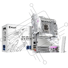 Материнская плата Gigabyte Z890 AORUS ELITE WIFI7 ICE, LGA 1851, Intel Z890, 4xDDR5, 4xSATA, 4xM.2, 1xPCIe 5.0 x16, 2xPCIe 4.0 x4, 1xDP, 1xUSB-C (DP), 1x 2.5Gb LAN, 4xUSB-A 2.0, 3xUSB-A 3.2 Gen 1, 2xUSB-A 3.2 Gen 2, 1xUSB-C 3.2 Gen 2 (Thunderbolt 4), 2x3.