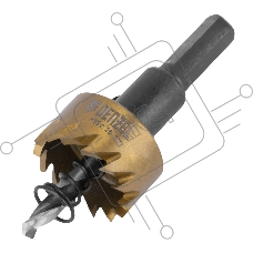 Коронка по металлу Denzel HSS, 25 мм, нитридтитановое покрытие