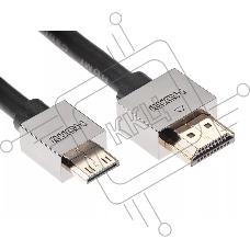 Кабель HDMI-19M --MiniHDMI-19M ver 2.0+3D/Ethernet,1.8m метал разъемы VCOM CG506AC-1.8M