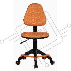 Кресло детское Бюрократ KD-4-F/GIRAFFE оранжевый жираф колеса оранжевый