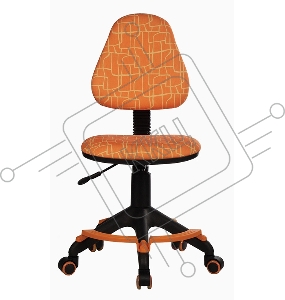 Кресло детское Бюрократ KD-4-F/GIRAFFE оранжевый жираф колеса оранжевый