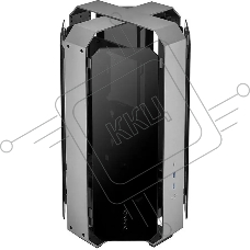Компьютерный корпус Azza Opus черный без БП ATX 3x120mm 2xUSB3.0 audio bott PSU