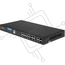 Коммутатор Netis ST220GPR-2G2S (L2) 18x1 Гбит/с 2SFP 16PoE 225W настраиваемый