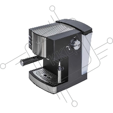 Кофеварка рожковая Pioneer CM111P черный/серебристый, исп. кофе - молотый, 1.5 л, 850 Вт, 15 Бар