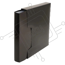 Папка с 100 прозрачными вкладками Бюрократ DeLuxe DLVBOX100BLCK A4, пластик, 0.7мм, черный в коробе