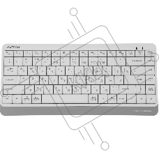 Клавиатура беспроводная A4Tech Fstyler FBK11 USB, Bluetooth/Радиоканал, белый/серый