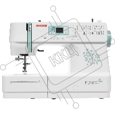Швейная машина Janome HD6130 белый/зеленый, компьютеризированная, горизонтальный, 30 операций, автоматическая петля