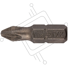 Биты WP сталь S2 с насечкой Профи 20 шт. 25 мм PZ 2 РОС