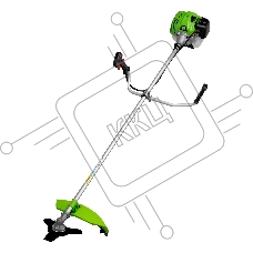 Триммер бензиновый БКС-1800, 33см3, 1,8 л.с., неразъемная штанга, состоит из 2 частей Сибртех