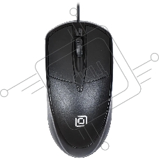 Мышь проводная Oklick 125M черный оптическая (1200dpi) USB (2but)