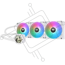 Система водяного охлаждения Thermaltake TH420 V2 Ultra Snow Edition ARGB Soc-AM5/AM4/1151/1200/1700 белый 4-pin 34.7dB Al+Cu LCD Ret (CL-W407-PL14SW-A)