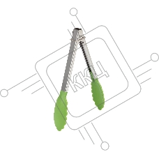 Кухонные щипцы Mallony Tongs-01, нейлон, нержавеющая сталь, зеленый