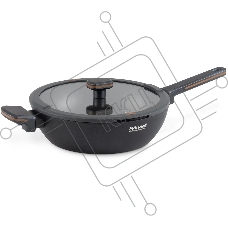 Сотейник Rondell Marvel RDA-1911 d=28см (с крышкой) серый