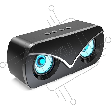 Колонка беспроводная QUMO Hawk BT5.0 10Вт FM MicroSD USB AUX подсветка 1500мА-ч