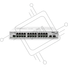 Коммутатор MikroTik CRS326-24G-2S+IN, 24×1 Гбит/с + 2×10 Гбит/с SFP+, управляемый