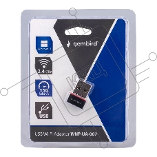 Сетевой микро адаптер WiFi Gembird 150 Мбит, USB, 802.11b/g/n
