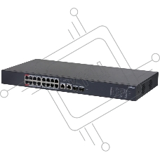 Коммутатор Dahua DH-CS4220-16GT-190 16x100Мбит/с 2x1Гбит/с 2xКомбо(1000BASE-T/SFP) управляемый