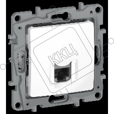 IEKETIKA Розетка компьютерная RJ45 категория 5Е UTP 6722411 белый