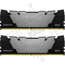 Оперативная память Kingston Fury Renegade, DDR4, 16GB (2x8GB), 3200MHz, CL16, с радиатором, серый/черный
