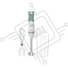 Блендер погружной Willmark WHB-1153WS (1000 Вт, турбо режим, левзия из нерж.стали)