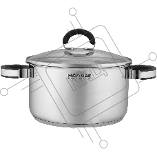 Кастрюля Rondell Brando RDS-1805 5.1л. d=24см (с крышкой) сталь
