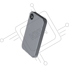 Портативный аккумулятор QUMO Future Magnetic PowerAid 5000mAh W15 темно-серый FMPA-5C-S1 Портативный аккумулятор QUMO Future Magnetic PowerAid 5000mAh W15 темно-серый FMPA-5C-S1