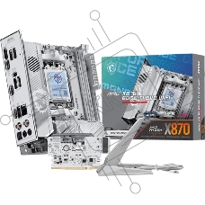 Материнская плата MSI MPG X870I EDGE TI EVO WIFI, AM5, AMD X870, 2xDDR5 (до 128 ГБ), 2xSATA, 3xM.2 (1xPCIe 5.0, 2xPCIe 4.0), 1xPCIe 5.0 x16, 1xHDMI, 1x5Gb LAN, Wi-Fi 7, Bluetooth 5.4, 2xUSB-C 40Gbps (USB4), 1xUSB-C 10Gbps, 5xUSB-A 10Gbps, 3x3.5 мм + S/PDIF оптический, 7.1, белый/серебристый, Mini-ITX