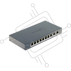 Коммутатор Hikvision DS-3E1510P-EI V2, 8×1 Гбит/с PoE + 2×1 Гбит/с SFP, настраиваемый