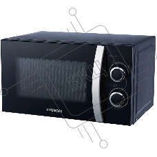 Микроволновая печь Hyundai HYM-M2055 черный/серебристый, 20 л, 700 Вт, переключатели - поворотный механизм