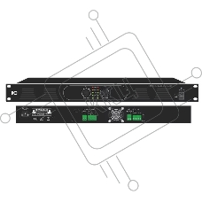 Усилитель [T-2120DSA] ITC, Two Channel Class-D Amp, 2х120W, 100V/4Ohm,1U height, with volume control in front panel,without 24VDC