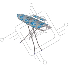 Гладильная доска НИКА Bell Classy 3 тефлон БКТ3 (112*34,5) ДСП э/р
