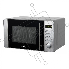 Микроволновая печь SUPRA 20TS55 серебристый, 20 л, 700 Вт, переключатели - кнопки, поворотный механизм