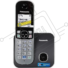 Телефон беспроводной (DECT) Panasonic KX-TG6811RUB  (черный) {Беспроводной DECT,40 мелодий,телефонный справочник 120 зап.}