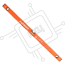 Уровень PATRIOT LRP-1000, магнитный, алюминиевый фрезерованный, усиленный, 1000мм