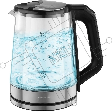 Чайник электрический Starwind SKG2112 2л. 1800Вт черный/прозрачный корпус: стекло